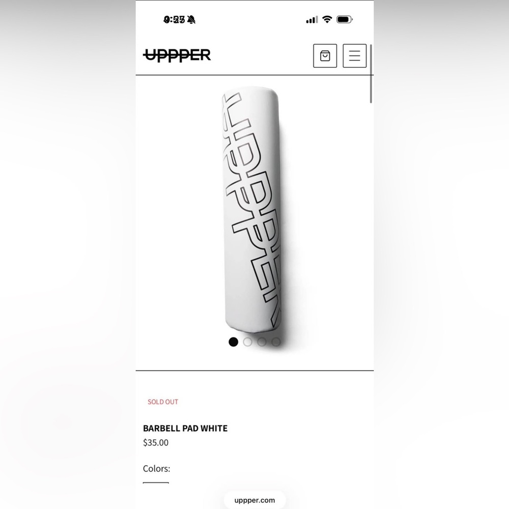 Upper gear barbell pad